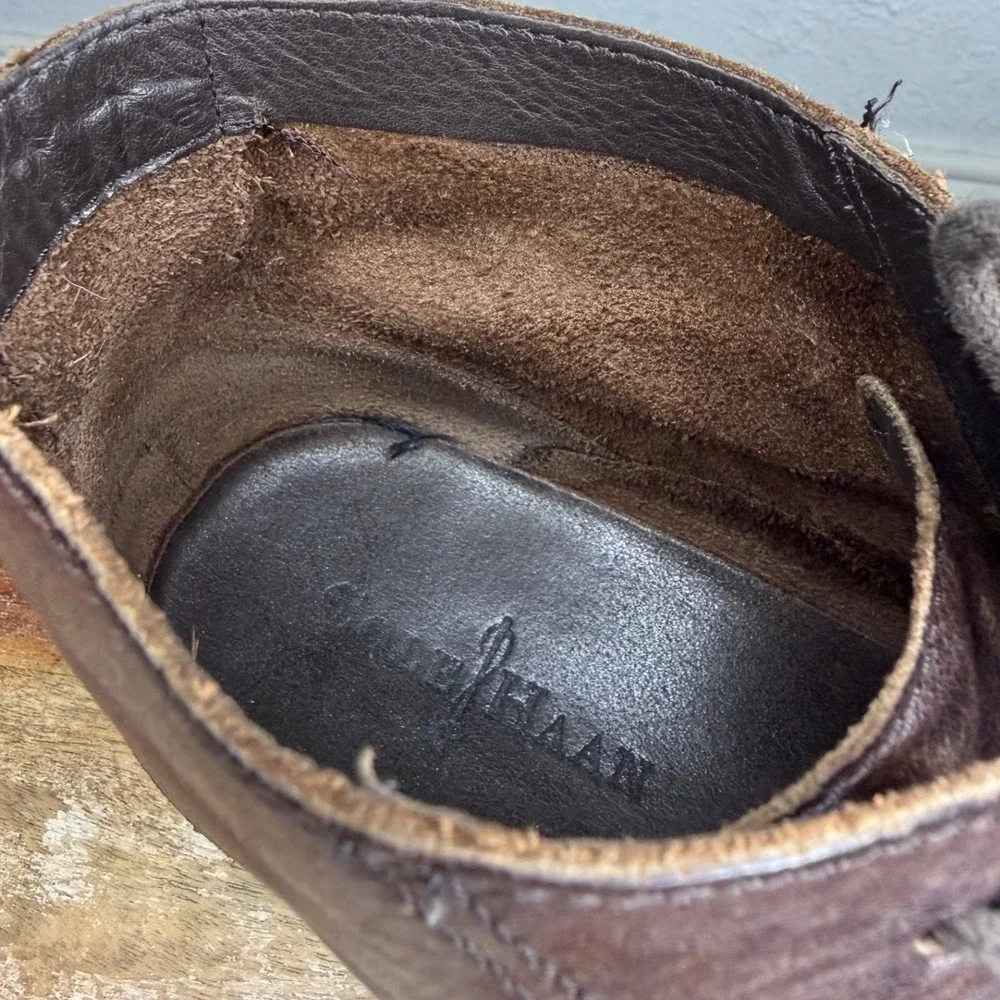 Cole Haan Canton Lace Boot II Men's 10.5 Brown Leather Chukka Boots